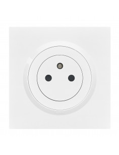 PRISE DE COURANT SURFACE AVEC TERRE BLANC COMPLET DOOXIE LEGRAND 095015