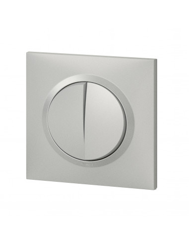 DOUBLE INTERRUPTEUR OU VA ET VIENT ALUMINIUM COMPLET DOOXIE LEGRAND 095031