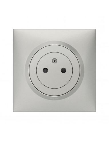 PRISE DE COURANT SURFACE AVEC TERRE ALUMINIUM COMPLET DOOXIE LEGRAND 095035