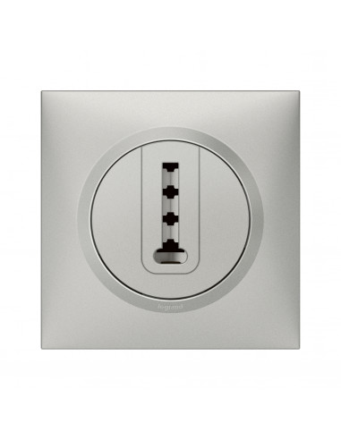 PRISE TELEPHONE EN T ALUMINIUM COMPLET DOOXIE LEGRAND 095038