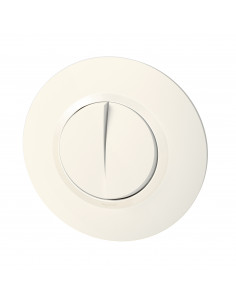 DOUBLE INTERRUPTEUR OU VA ET VIENT BLANC COMPLET DECO DOOXIE LEGRAND 095051