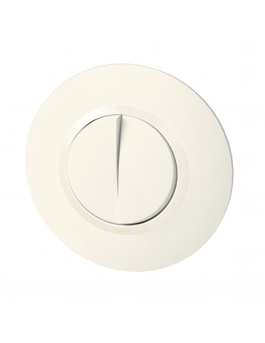 DOUBLE INTERRUPTEUR OU VA ET VIENT BLANC COMPLET DECO DOOXIE LEGRAND 095051