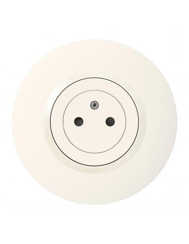 PRISE DE COURANT SURFACE AVEC TERRE BLANC COMPLET DECO DOOXIE LEGRAND 095055