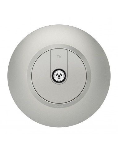 PRISE TV SIMPLE ALUMINIUM COMPLET DECO DOOXIE LEGRAND 095077