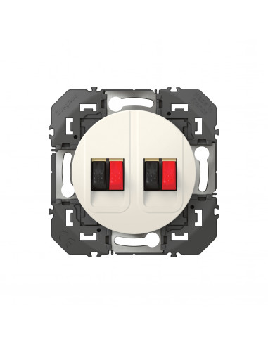 PRISE HAUT PARLEUR DOUBLE BLANC COMPOSABLE DOOXIE LEGRAND 095229