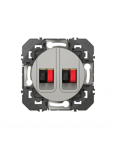 PRISE HAUT PARLEUR DOUBLE ALUMINIUM COMPOSABLE DOOXIE LEGRAND 095259