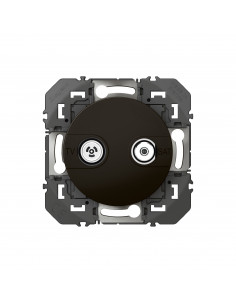 Prise TV-SAT étoile blindée dooxie finition noir mat LEGRAND 095284
