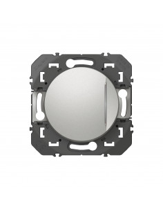 Interrupteur ou va-et-vient avec voyant lumineux dooxie 10AX 250V~ finition alu LEGRAND 600111