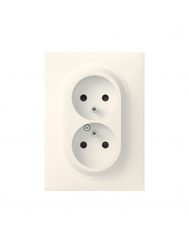 DOUBLE PRISE DE COURANT AVEC TERRE 1 POSTE BLANC DOOXIE LEGRAND 600321