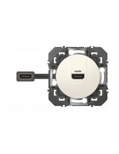 PRISE H.D.M.I. PRE-CONNECTORISEE BLANC DOOXIE LEGRAND 600385