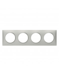 PLAQUE 4 POSTES ALUMINIUM DOOXIE LEGRAND 600854