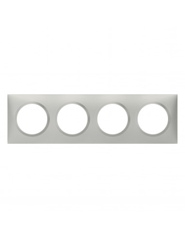 PLAQUE 4 POSTES ALUMINIUM DOOXIE LEGRAND 600854
