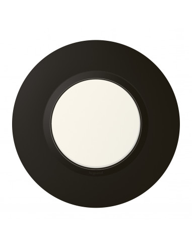 PLAQUE DECO 1 POSTE NOIR VELOUR DOOXIE LEGRAND 600976