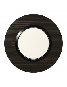 PLAQUE DECO 1 POSTE STYLE BOIS EBENE DOOXIE LEGRAND 600979