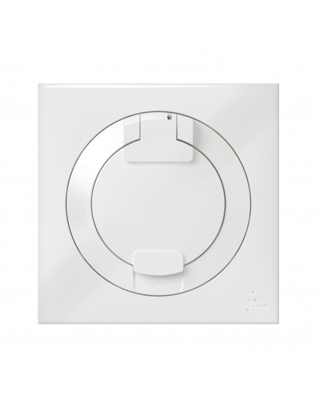 PRISE DE COURANT AVEC TERRE IP44 BLANC DOOXIE LEGRAND 600344