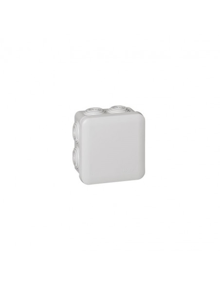 Boîte de dérivation carrée Plexo dimensions 80x80x45mm gris RAL7035 LEGRAND 092012