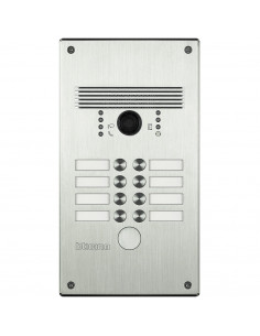 Platines monobloc antivandales à BP Linea 300 5 à 8 appels façade Alu BTICINO 308002 2