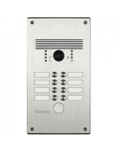 Platines monobloc antivandales à BP Linea 300 5 à 8 appels façade Alu BTICINO 308002