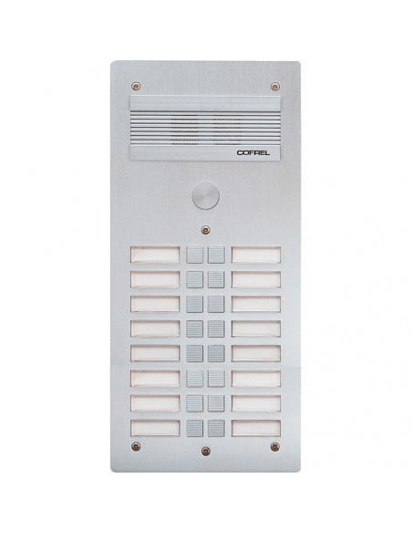Platine de rue Série 300 audio façade Alu 4 mm 16 appels BTICINO 308316