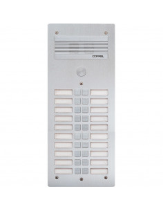 Platine de rue Série 300 audio façade Alu 4 mm 20 appels BTICINO 308320 2
