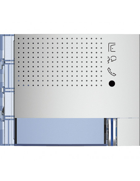 Façade Sfera New pour module électronique audio 1 appel Allmetal BTICINO 351111