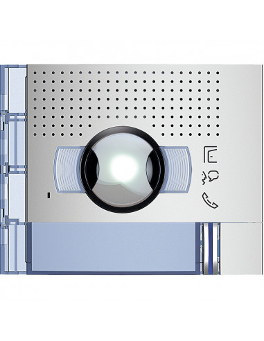 Façade Sfera New pour module électronique audio/vidéo 1appel grd angle Allmetal BTICINO 351311