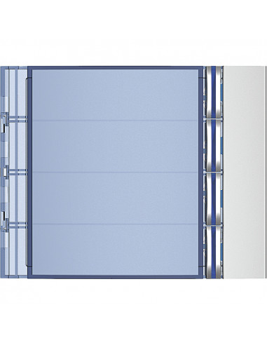 Façade Sfera New pour module électronique audio 4 appels Allmetal BTICINO 352041