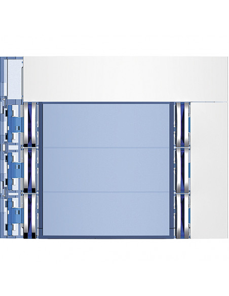 Façade Sfera New pour module électronique audio 6 appels/2 rangées Allwhite BTICINO 352162