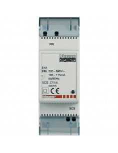 Alimentation MyHOME BUS 230 V~ 27 V 600 mA automatisme 2 modules BTICINO E49 2