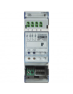 Actionneur 2 relais indépendants gestion de température MyHOME BUS 2 modules BTICINO F430/2 2