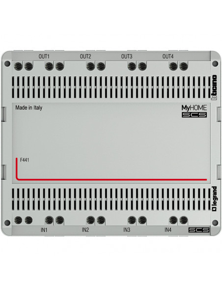 Mixer audio/vidéo MyHOME BUS pour 4 sources 4 modules BTICINO F441
