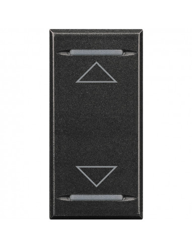 Manette Axolute MyHOME BUS symbole montée/descente 1 module anthracite BTICINO HS4911AH