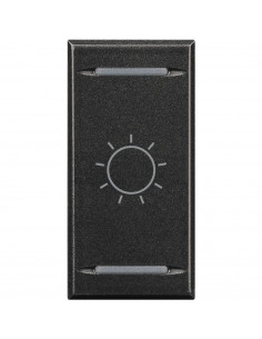 Manette Axolute MyHOME BUS symbole lumière type bascule 1 mod anthracite BTICINO HS4911BA 2