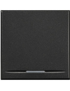 Manette Axolute MyHOME BUS neutre type poussoir 2 modules anthracite BTICINO HS4915/2 2