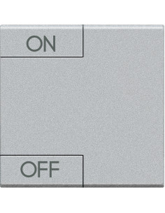 Manette Livinglight MyHOME BUS symbole ON/OFF 2 modules tech BTICINO NT4911M2AGN 2