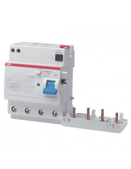 BLOC DIF. (DDA202) 2P 25A 30MA TYPE B APR (POUR S200) ABB 450366 2CSB202592R1250