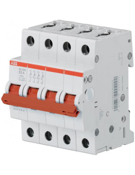 INTERRUPTEUR (SD200) 4 POLES 40A ABB 364004 2CDD284101R0040