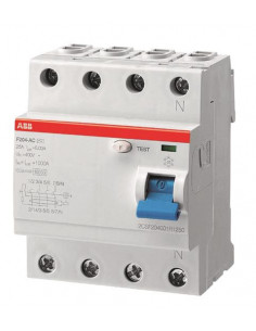 INTER. DIF. (F204) 4P 63A 30MA TYPE A ABB 442161 2CSF204123R1630