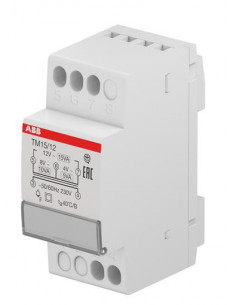 UTILISATION DISCONTINUE TRANSFO. SONNERIE TM 15 12 ABB T228735 2CSM228735R0802