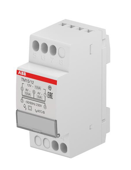 UTILISATION DISCONTINUE TRANSFO. SONNERIE TM 15 24 ABB T228745 2CSM228745R0802