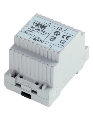 ALIMENTATION 12VCA - 18VA 3 MODULES URMET 9000/230