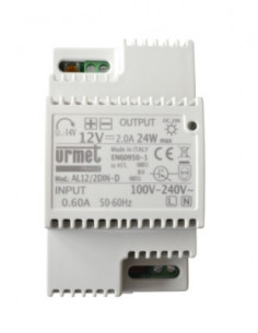 Alimentation à découpage 12Vcc 2A (3M) URMET AL12/2DIN