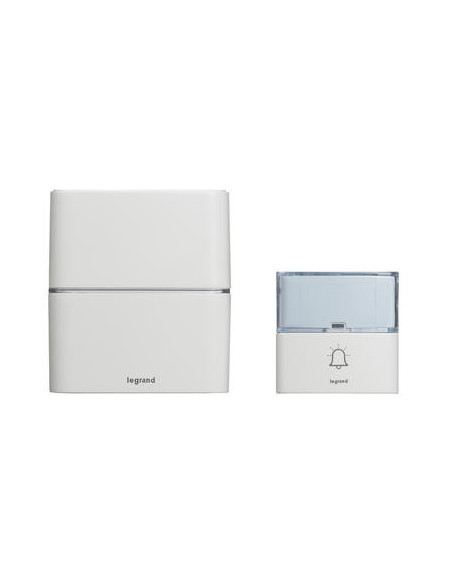 KIT CARILLON RADIO SANS FIL SERENITE SIMPLE A PILES  BLANC LEGRAND 094270