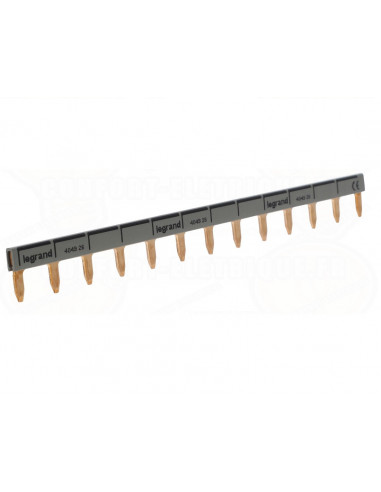 Peigne d'alimentation universel Phase ou Neutre HX³ horizontale 1 Pole longueur 13 modules LEGRAND 404926