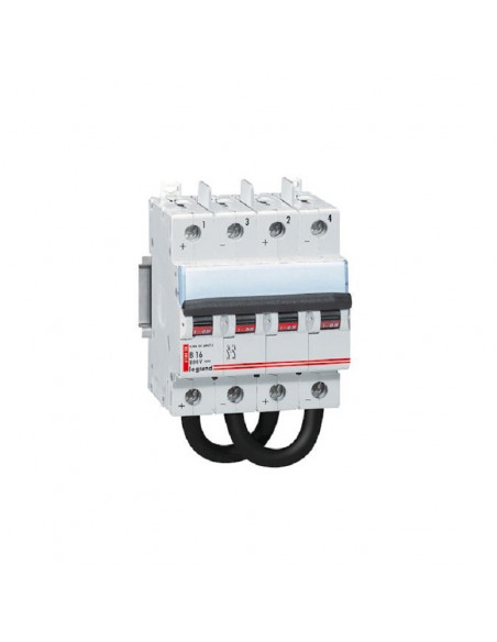 DISJONCTEUR BIPOLAIRE 4 MODULES COURBE B 16A 800V DC LEGRAND 414428
