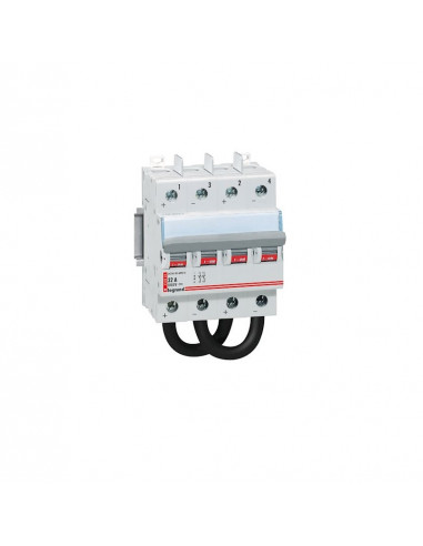 INTERRUPTEUR SECTIONNEUR BIPOLAIRE 4 MODULES 32A 800V DC LEGRAND 414224