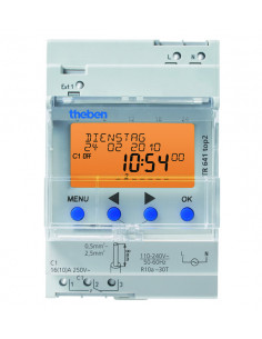 Interrupteur horaire digital annuel 1 c 230v THEBEN 6410100