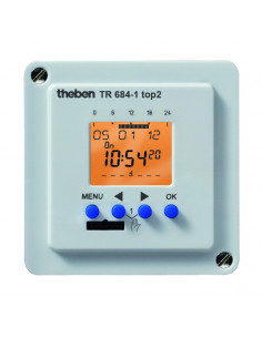Interrupteur horaire digital 69x69 1 c top2 THEBEN 6840100