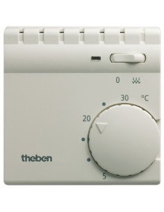 Thermostat d'ambiance avec contact chauffage additionnel THEBEN 7040001