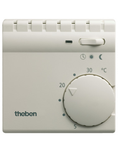 Thermostat d'ambiance inverseur + commutateur été hiver + voyant THEBEN 7090001